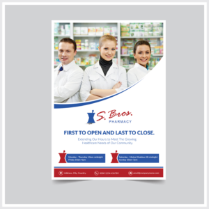 Flyer Design by bdesigner9 for S Bros Pharmacy | Design: #13385469