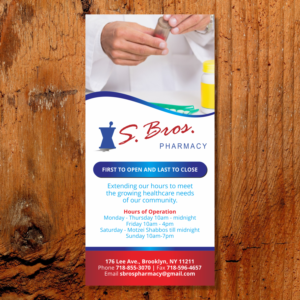 Flyer Design by barinix for S Bros Pharmacy | Design #13381891