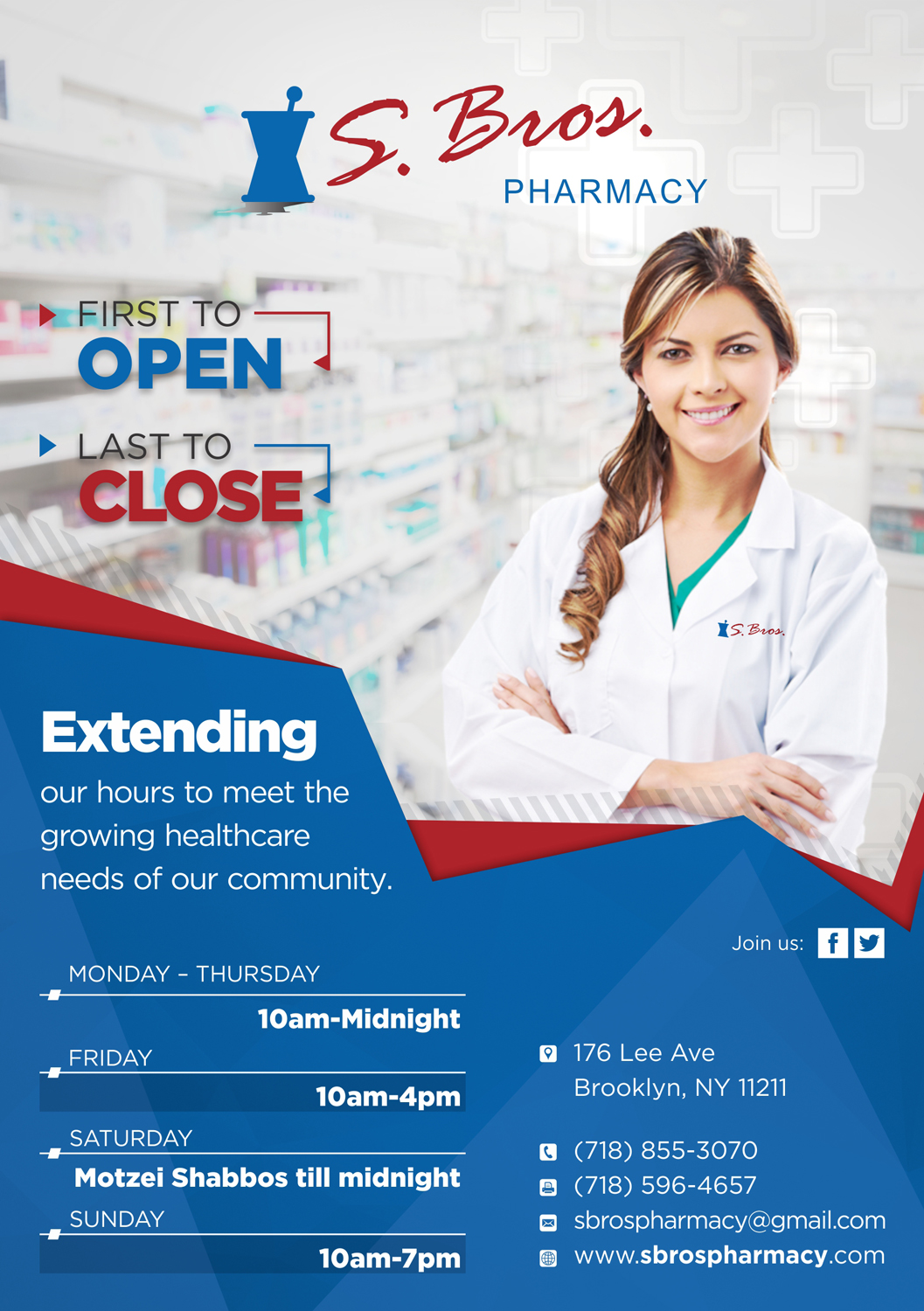 Flyer Design by Marketing Wings for S Bros Pharmacy | Design #13399917