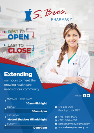 Flyer-Design von Marketing Wings für S Bros Pharmacy | Design: #13399917
