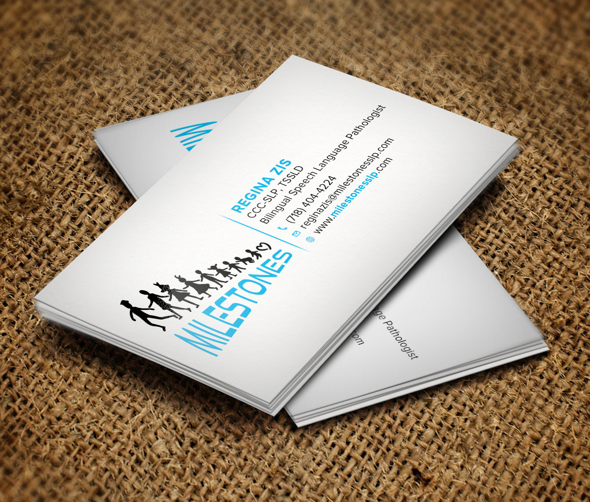 Business Card Design by Verified artistry (Design garden) for Milestones | Design #13447439