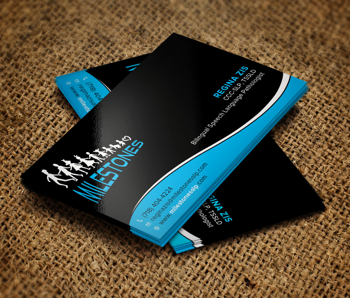 Business Card Design by Verified artistry (Design garden) for Milestones | Design #13447452