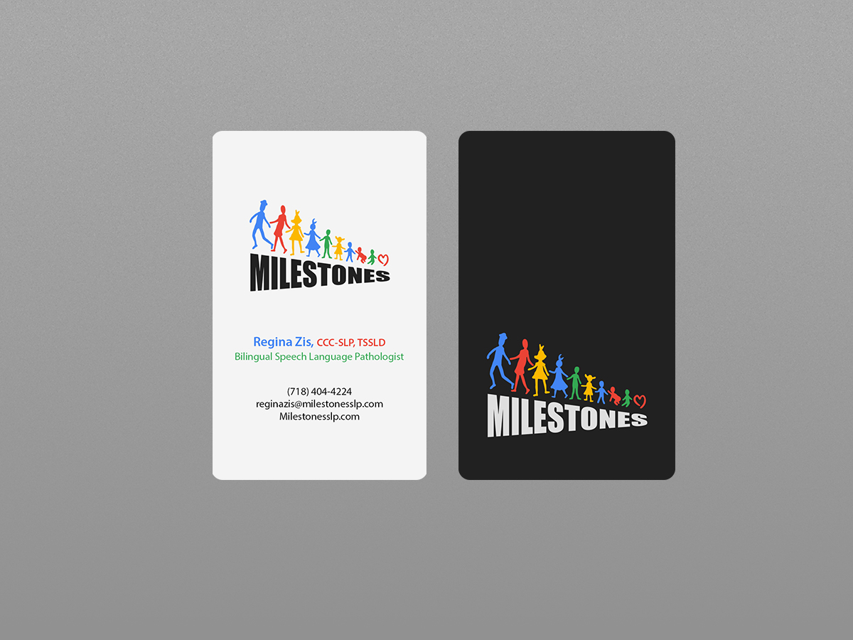 Business Card Design by Creations Box 2015 for Milestones | Design #13373703