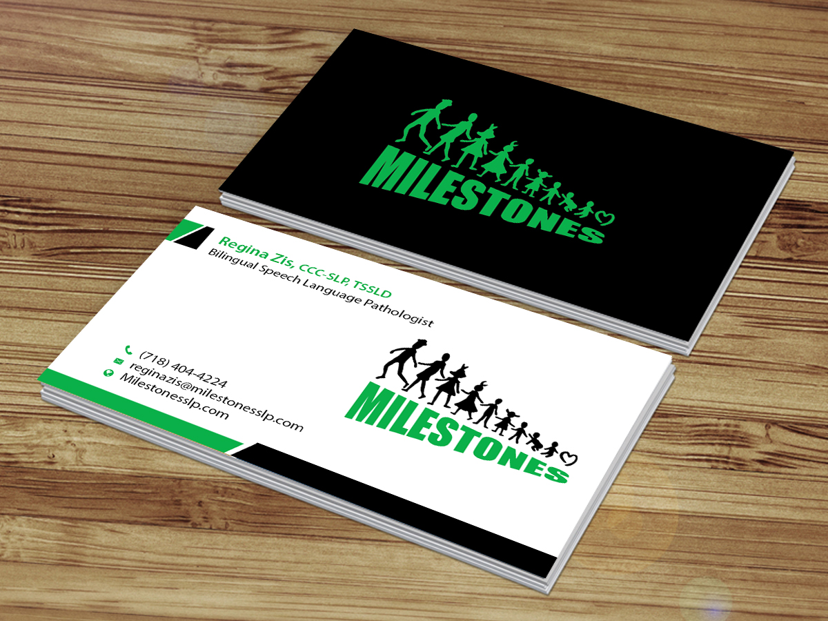 Business Card Design by Creations Box 2015 for Milestones | Design #13373712