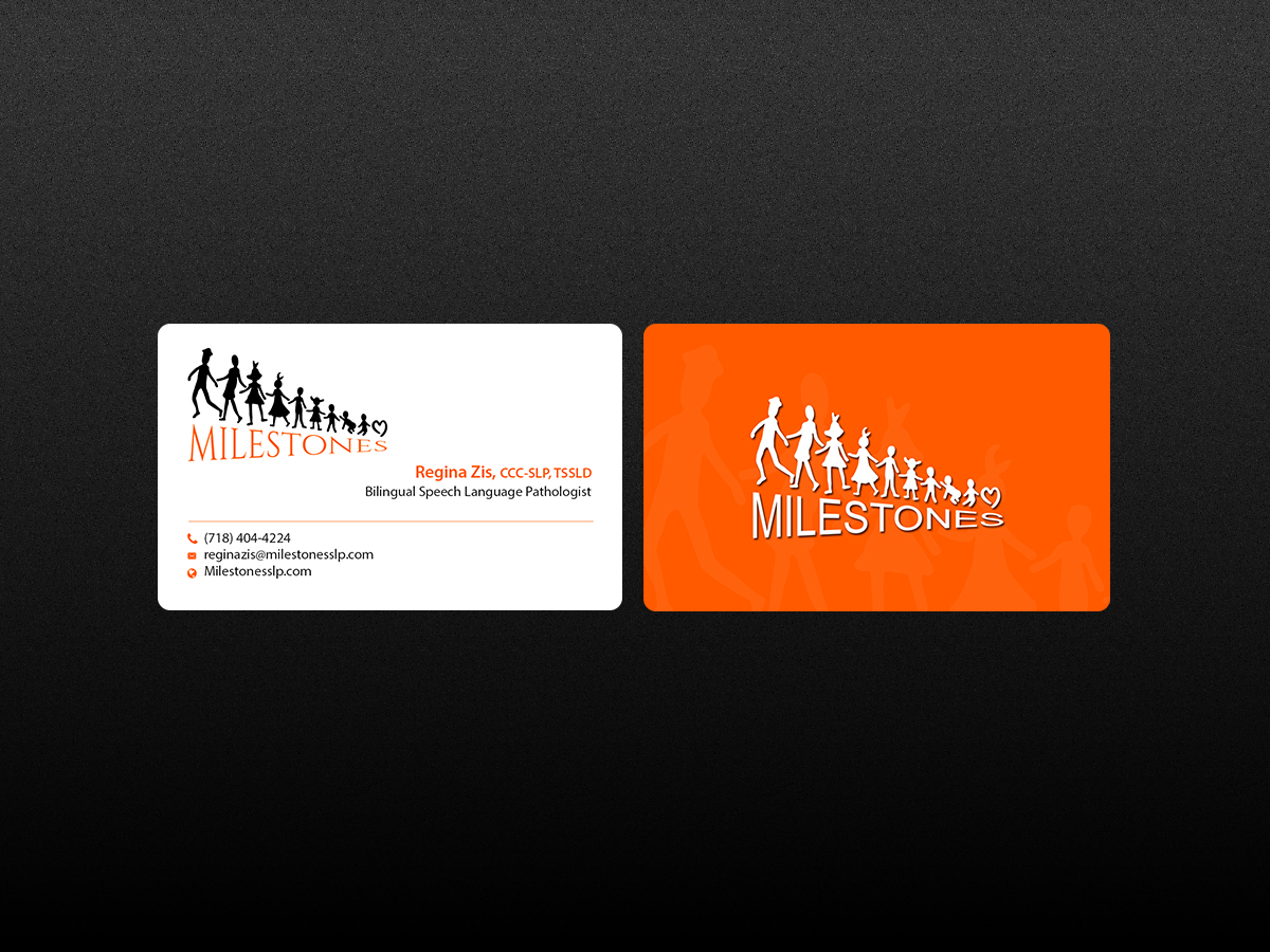 Business Card Design by Creations Box 2015 for Milestones | Design #13373771