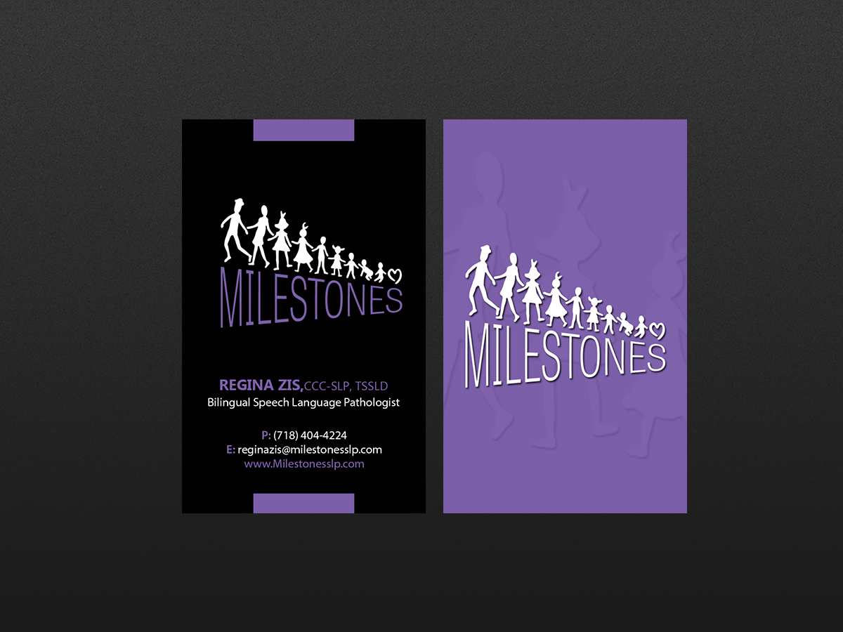 Visitenkarten-Design von Creations Box 2015 für Milestones | Design #13373776