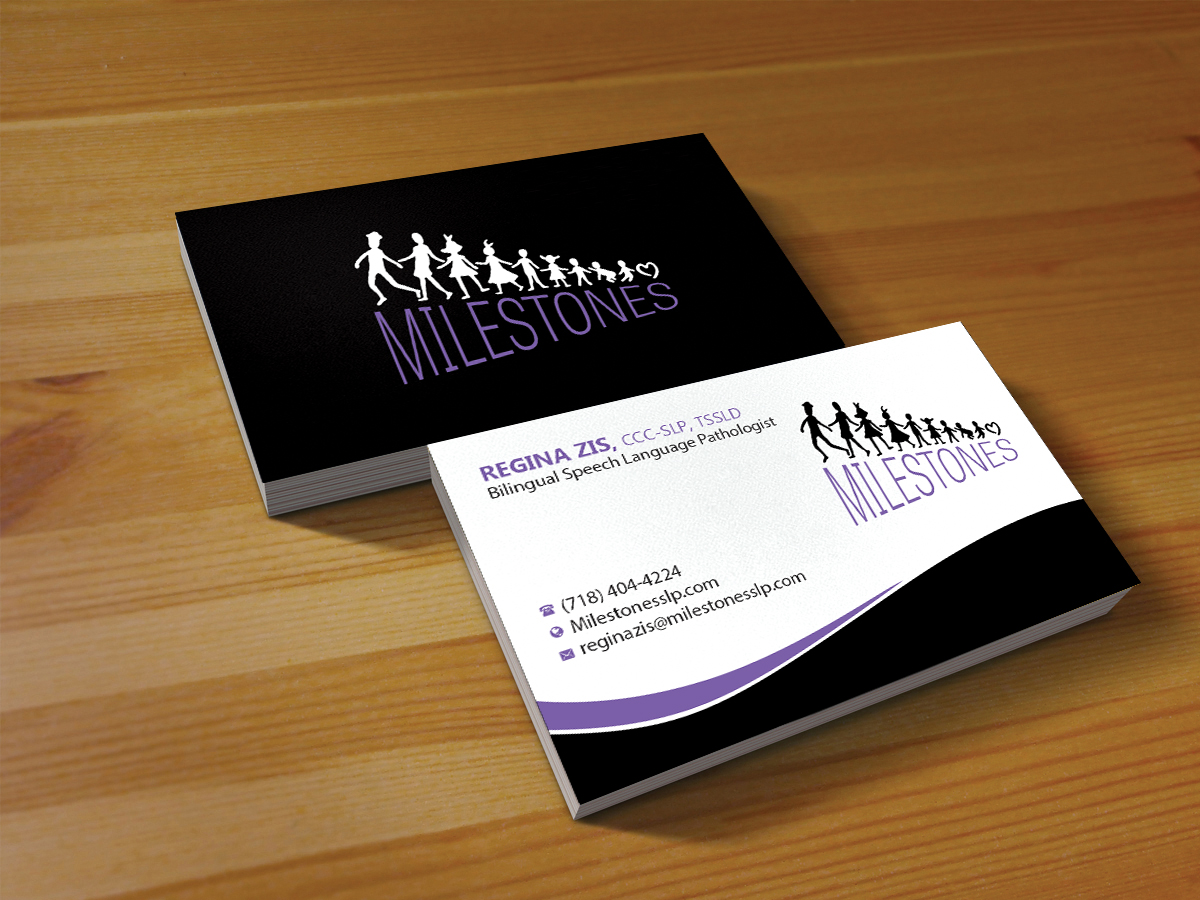 Business Card Design by Creations Box 2015 for Milestones | Design #13373777