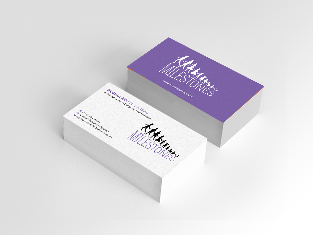Business Card Design by Creations Box 2015 for Milestones | Design #13373779