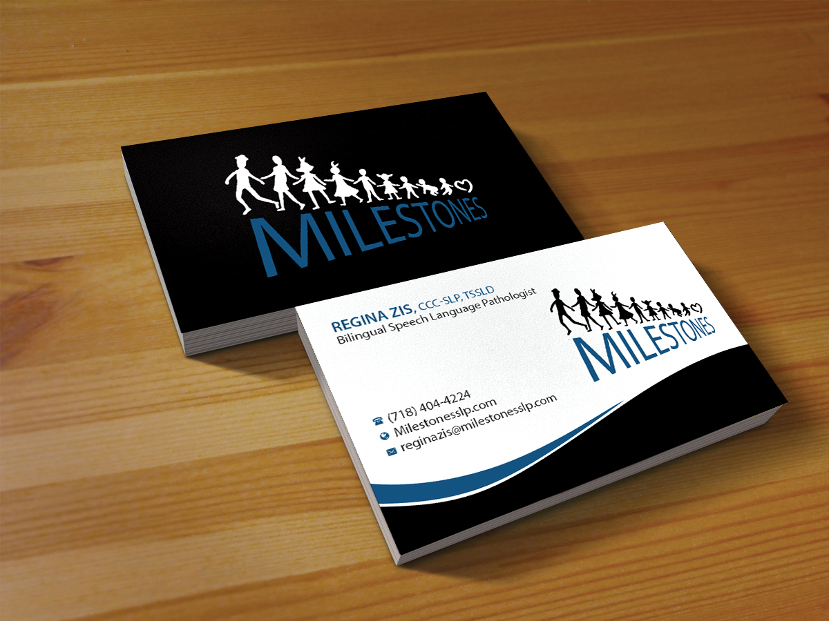 Business Card Design by Creations Box 2015 for Milestones | Design #13376863