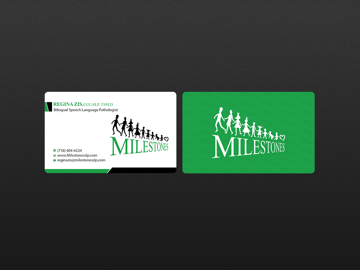 Business Card Design by Creations Box 2015 for Milestones | Design #13376865