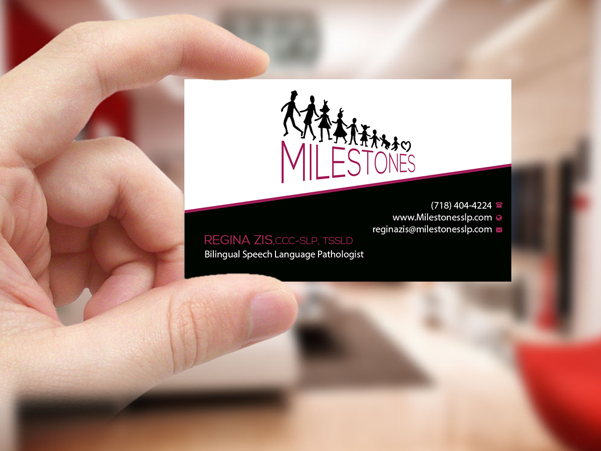 Business Card Design by Creations Box 2015 for Milestones | Design #13376869