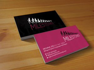 Business Card Design by Creations Box 2015 for Milestones | Design: #13376870