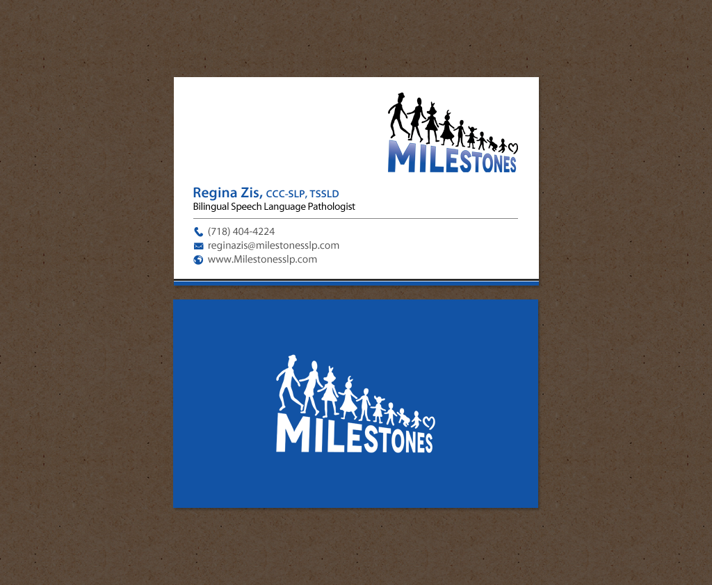 Business Card Design by chandrayaan.creative for Milestones | Design #13401857