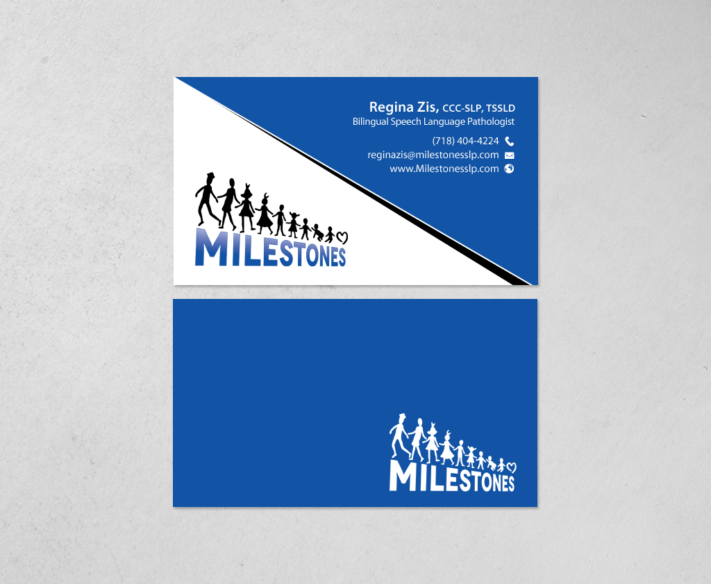 Business Card Design by chandrayaan.creative for Milestones | Design #13401884