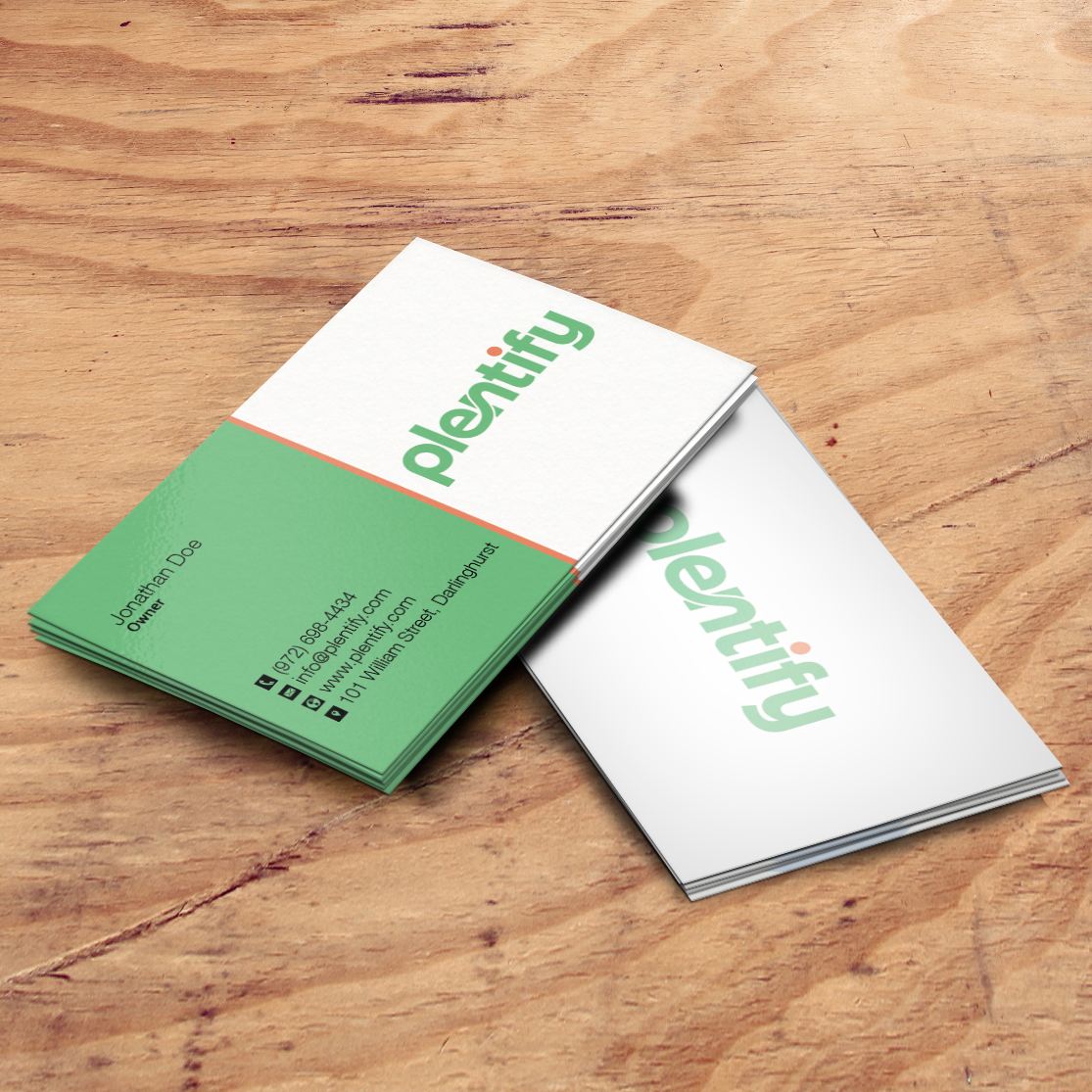 Business Card Design by Pixi Dust for Plentify | Design #13372648