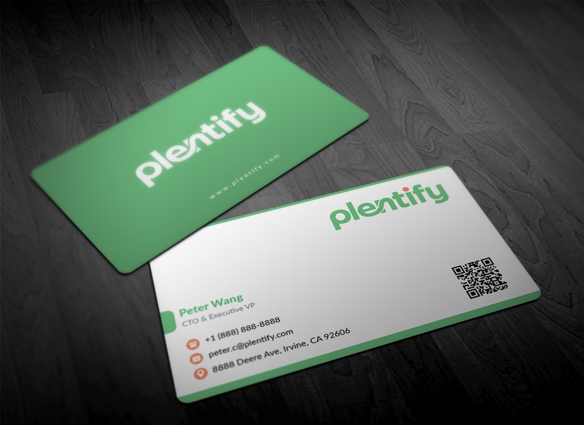 Business Card Design by Pointless Pixels India for Plentify | Design #13368292