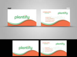 Visitenkarten-Design von Impressive Sol für Plentify | Design #13367859