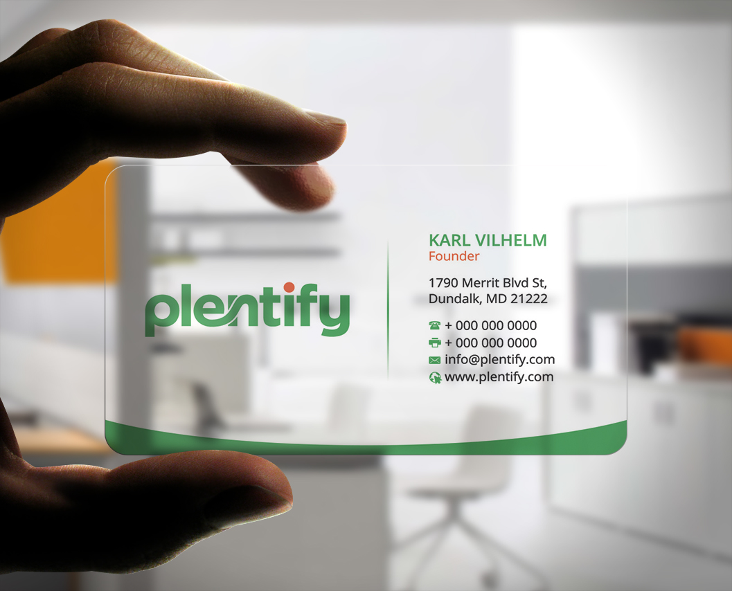 Business Card Design by Stylez Designz for Plentify | Design #13503310