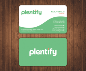 Business Card Design by Stylez Designz for Plentify | Design: #13503311