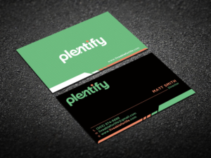 Business Card Design by Verified artistry (Design garden) for Plentify | Design: #13371887