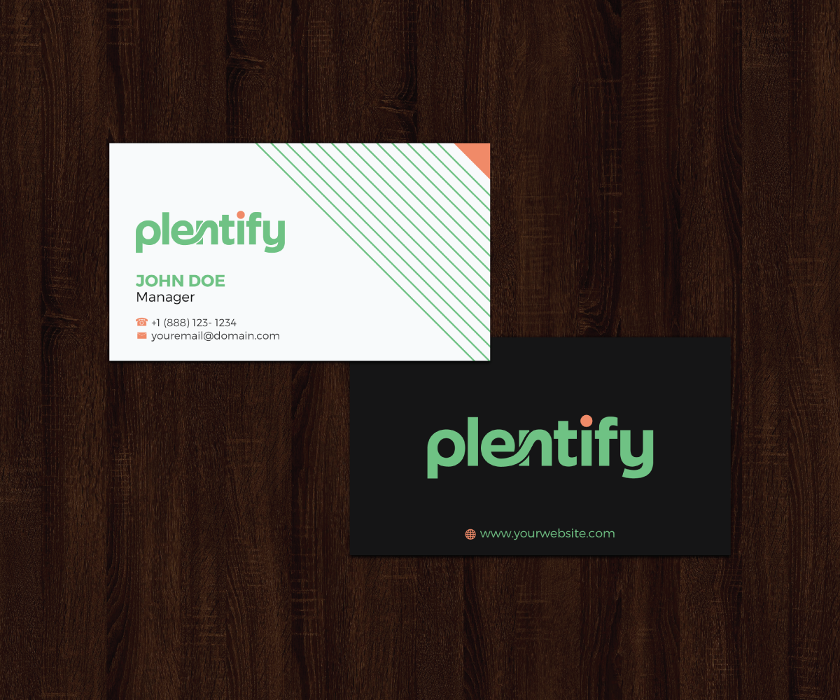 Business Card Design by JK18 for Plentify | Design #13372651