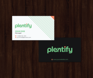 Business Card Design by JK18 for Plentify | Design: #13372651