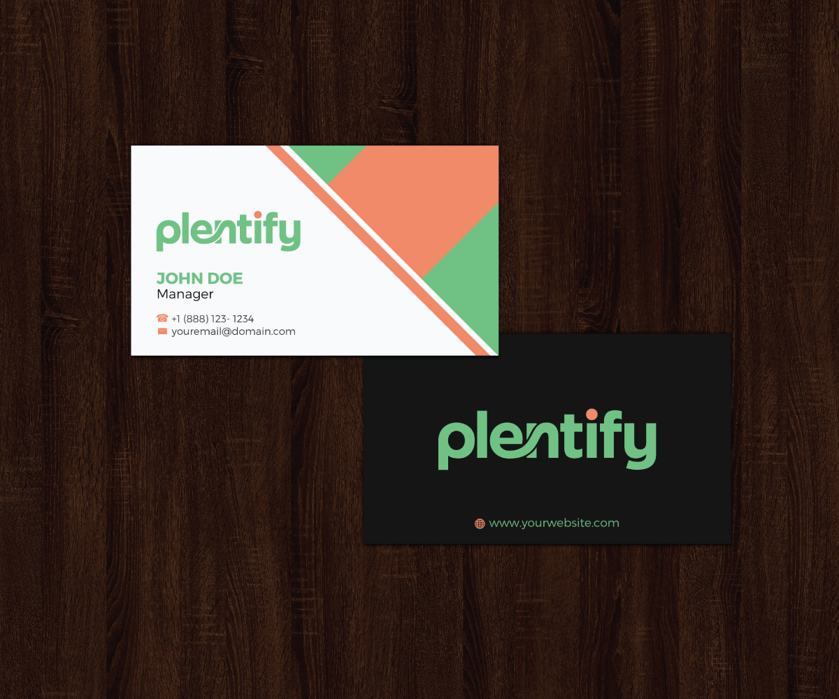 Business Card Design by JK18 for Plentify | Design #13372652