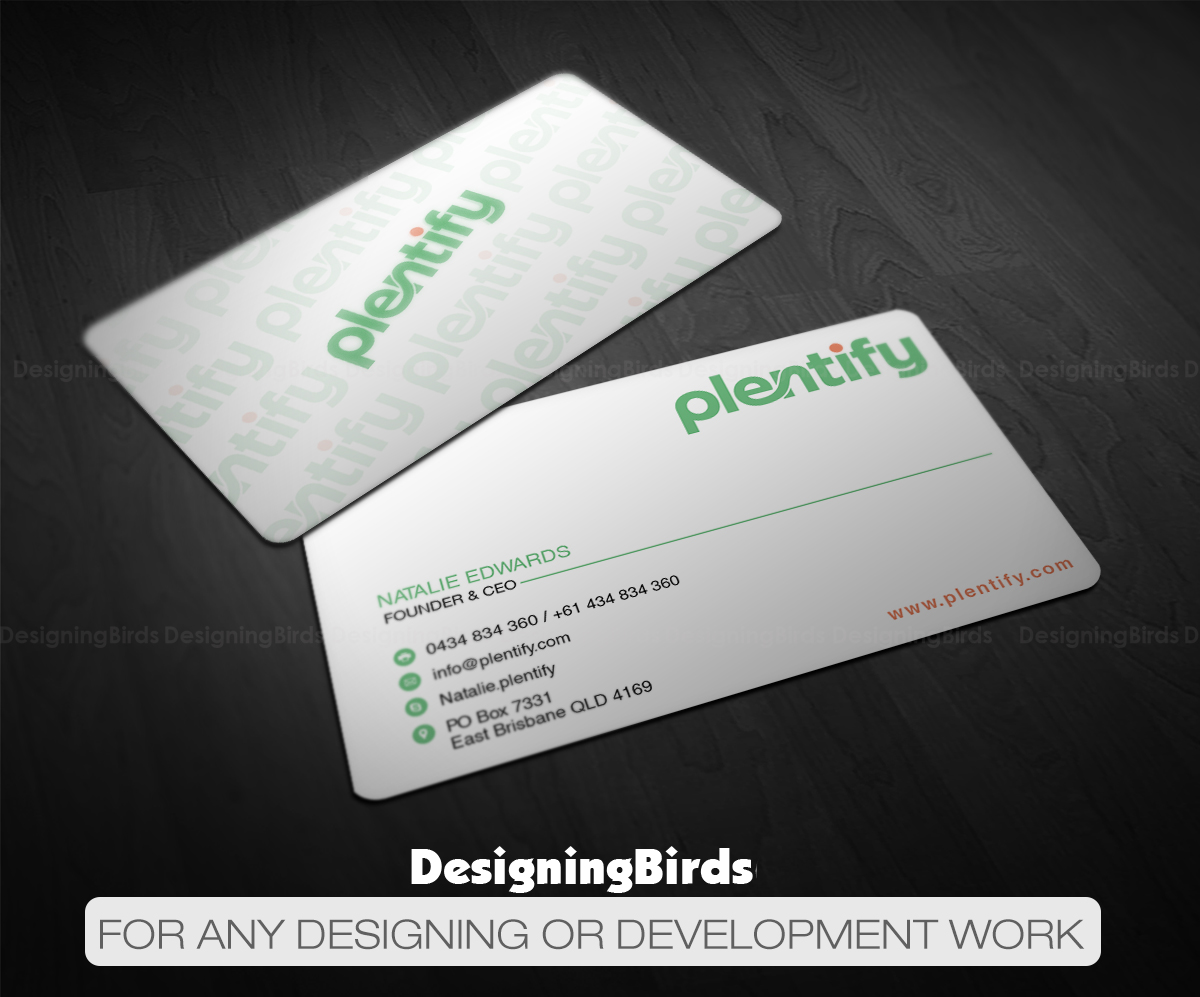 Business Card Design by Designing Birds for Plentify | Design #13374533