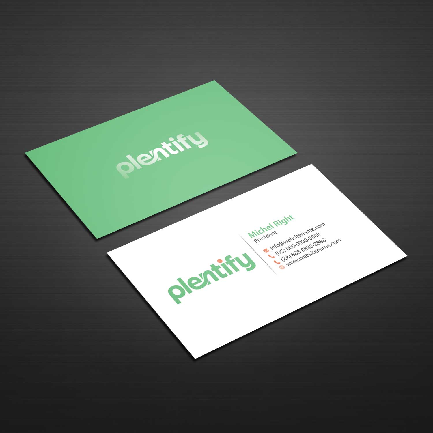 Visitenkarten-Design von Right_D für Plentify | Design #13426499