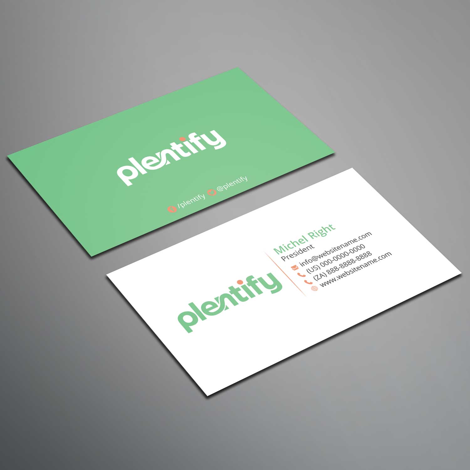 Business Card Design by Right_D for Plentify | Design #13591632