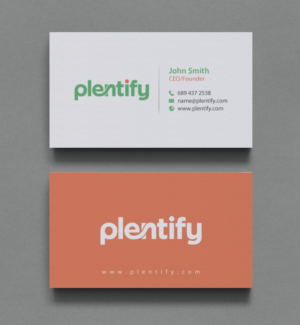 Visitenkarten-Design von chandrayaan.creative für Plentify | Design #13367408