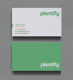 Business Card Design by chandrayaan.creative for Plentify | Design: #13367409