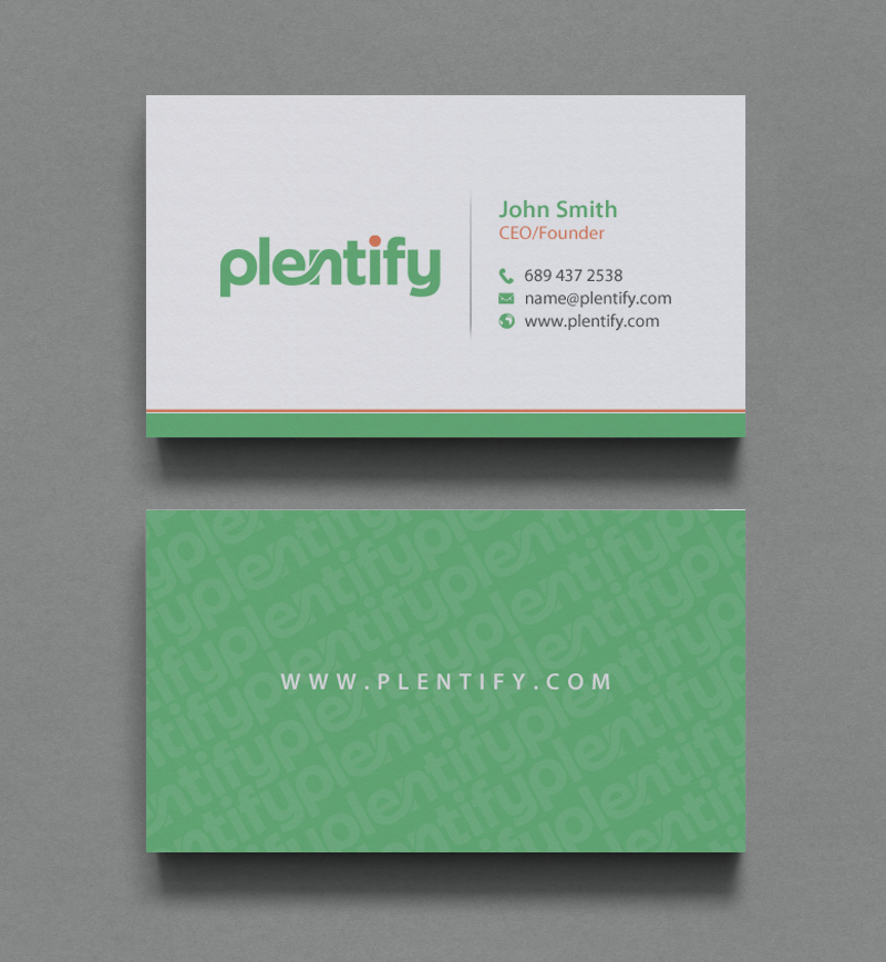 Diseño de Tarjeta de Presentación por chandrayaan.creative para Plentify | Diseño #13367412