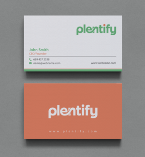 Business Card Design by chandrayaan.creative for Plentify | Design: #13367464