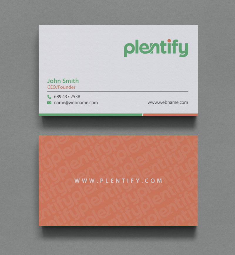 Visitenkarten-Design von chandrayaan.creative für Plentify | Design #13367466