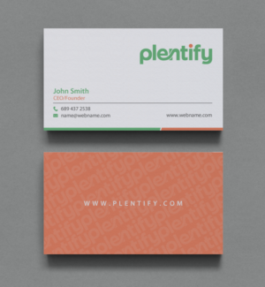 Business Card Design by chandrayaan.creative for Plentify | Design: #13367466