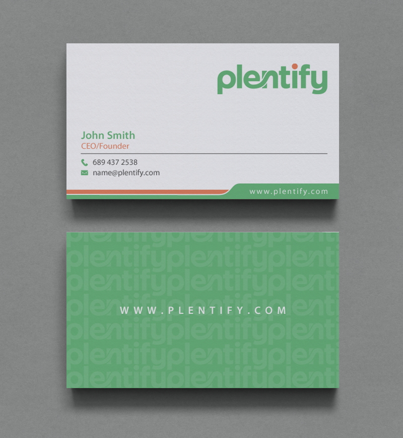 Business Card Design by chandrayaan.creative for Plentify | Design #13367468