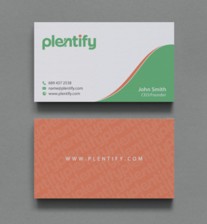 Business Card Design by chandrayaan.creative for Plentify | Design: #13367471