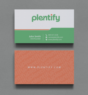 Business Card Design by chandrayaan.creative for Plentify | Design: #13367473