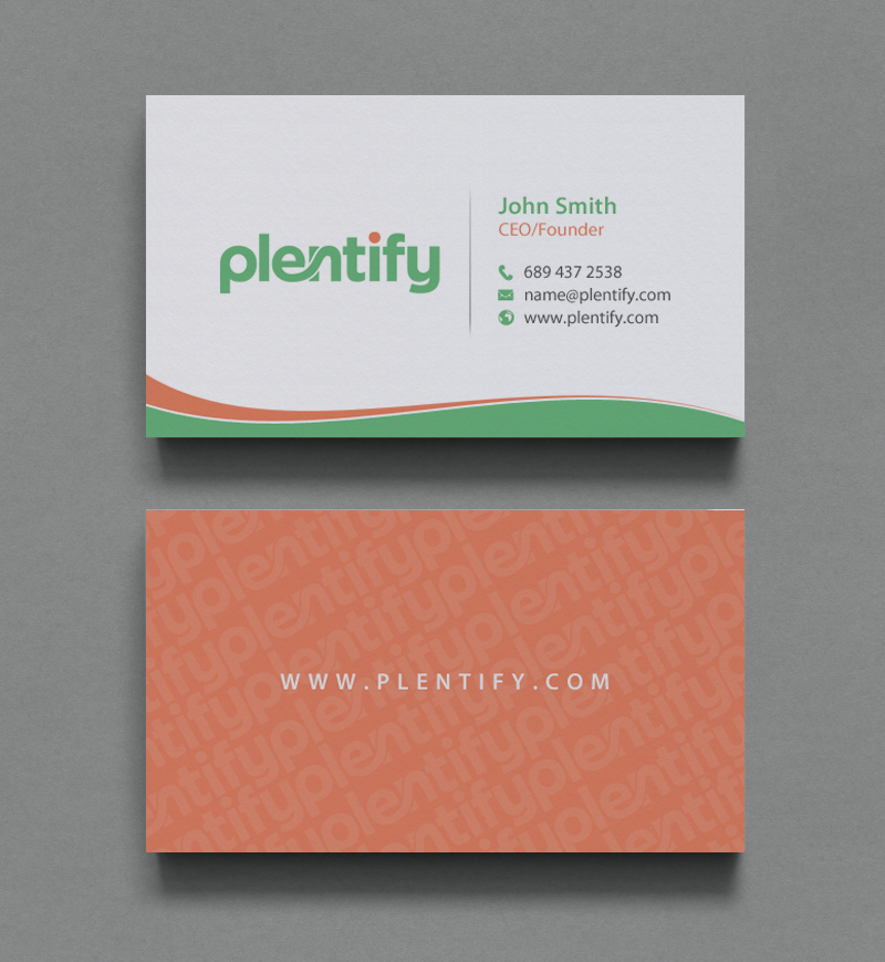Business Card Design by chandrayaan.creative for Plentify | Design #13367504