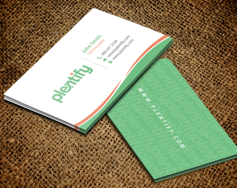 Business Card Design by chandrayaan.creative for Plentify | Design #13367505