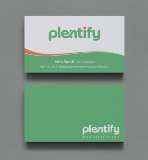 Business Card Design by chandrayaan.creative for Plentify | Design: #13367700