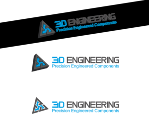 3D Engineering - Precision Engineered Components | Logo Design by FLoc! Studio