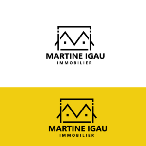 Logo Design by Sujit Banerjee for Martine Igau Immobilier | Design #13424054
