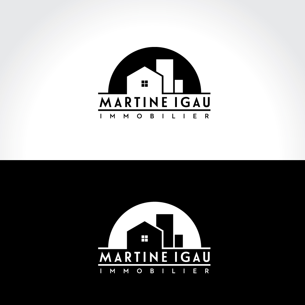 Logo Design by Sujit Banerjee for Martine Igau Immobilier | Design #13424058
