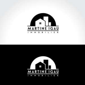 Logo Design by Sujit Banerjee for Martine Igau Immobilier | Design: #13424058