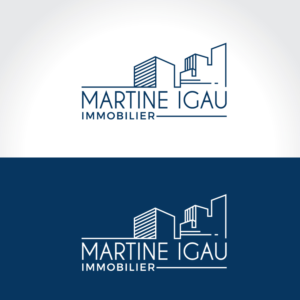 Logo Design by Sujit Banerjee for Martine Igau Immobilier | Design: #13424059