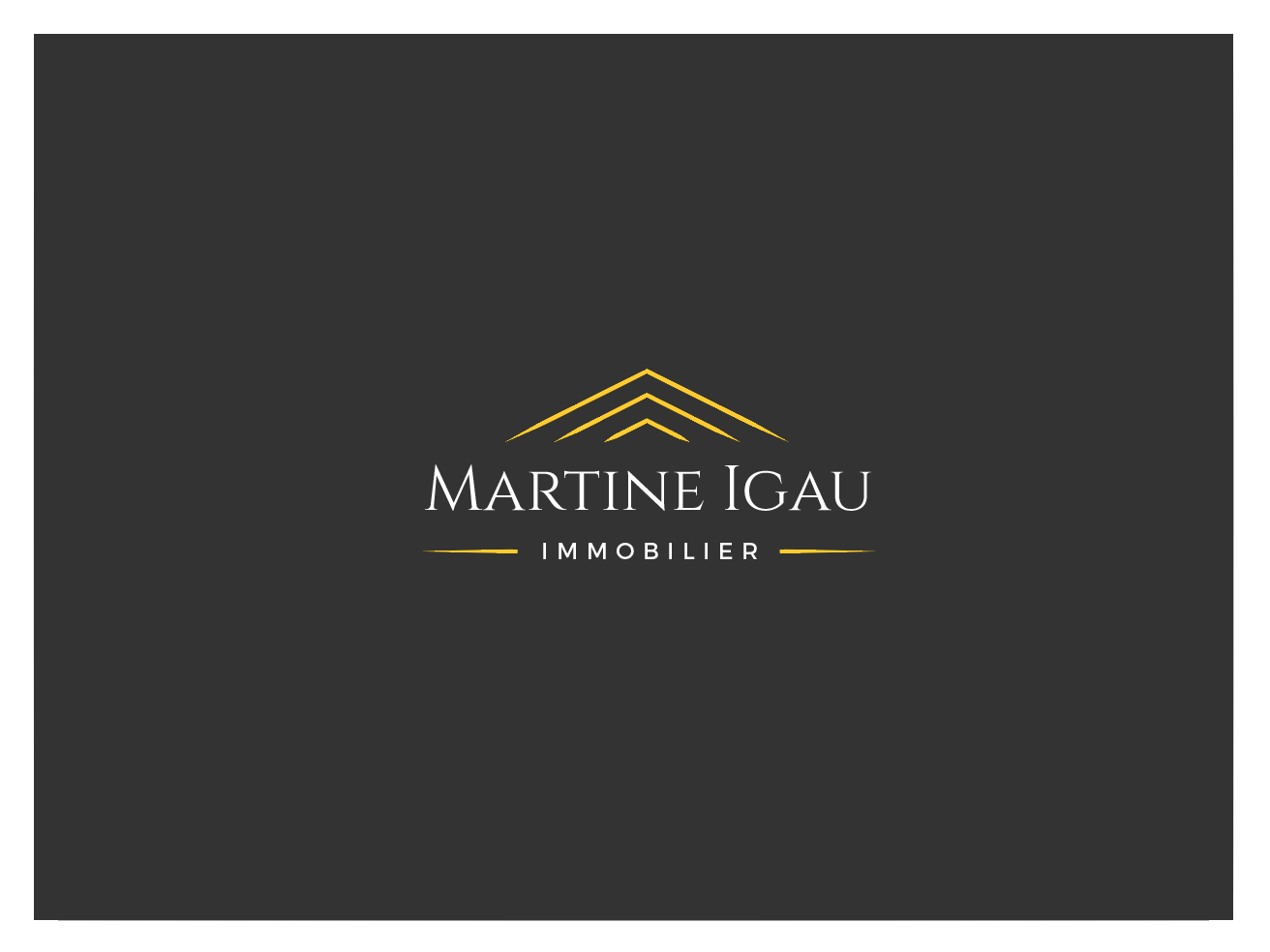 Logo Design by wonderland for Martine Igau Immobilier | Design #13425738