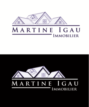 Logo Design by Cholo for Martine Igau Immobilier | Design #13577317