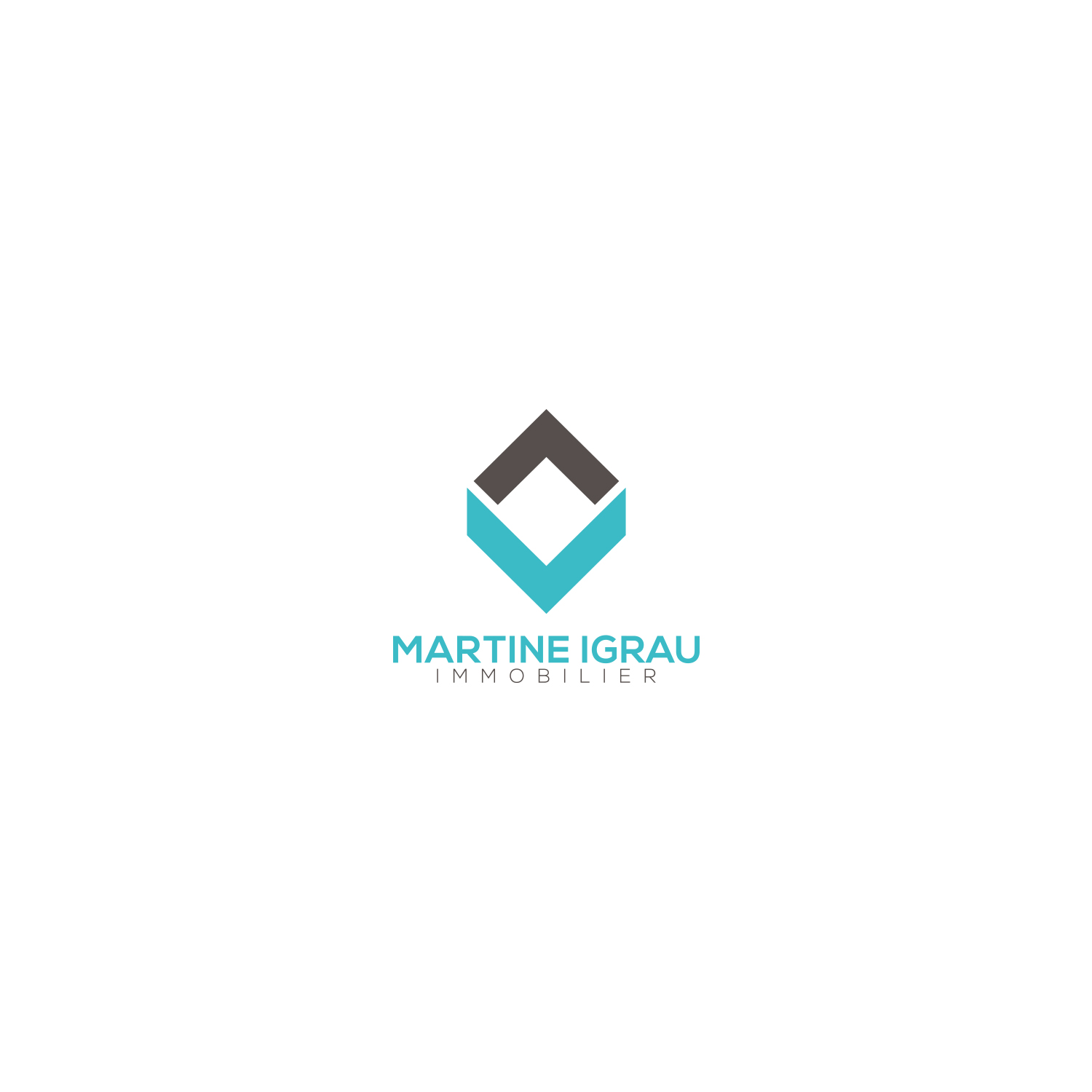Logo-Design von M.CreativeDesigns für Martine Igau Immobilier | Design #13440084